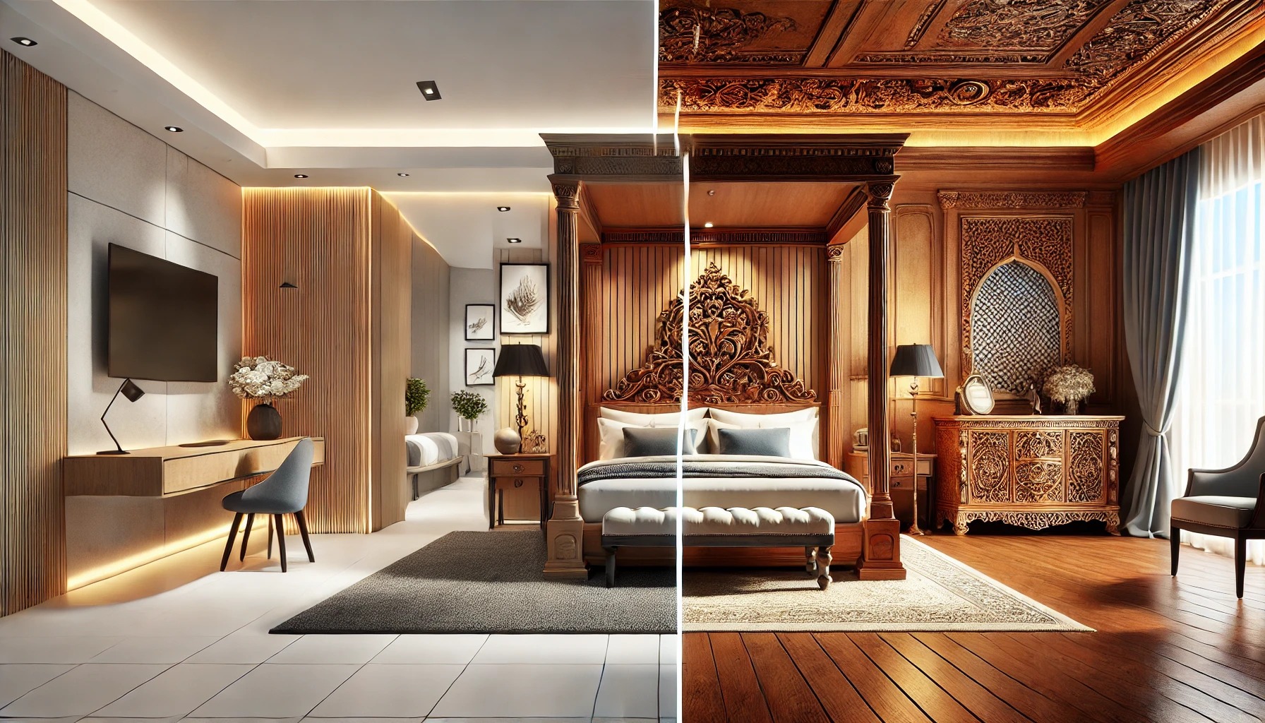 Modern vs Traditional Bedroom Interiors