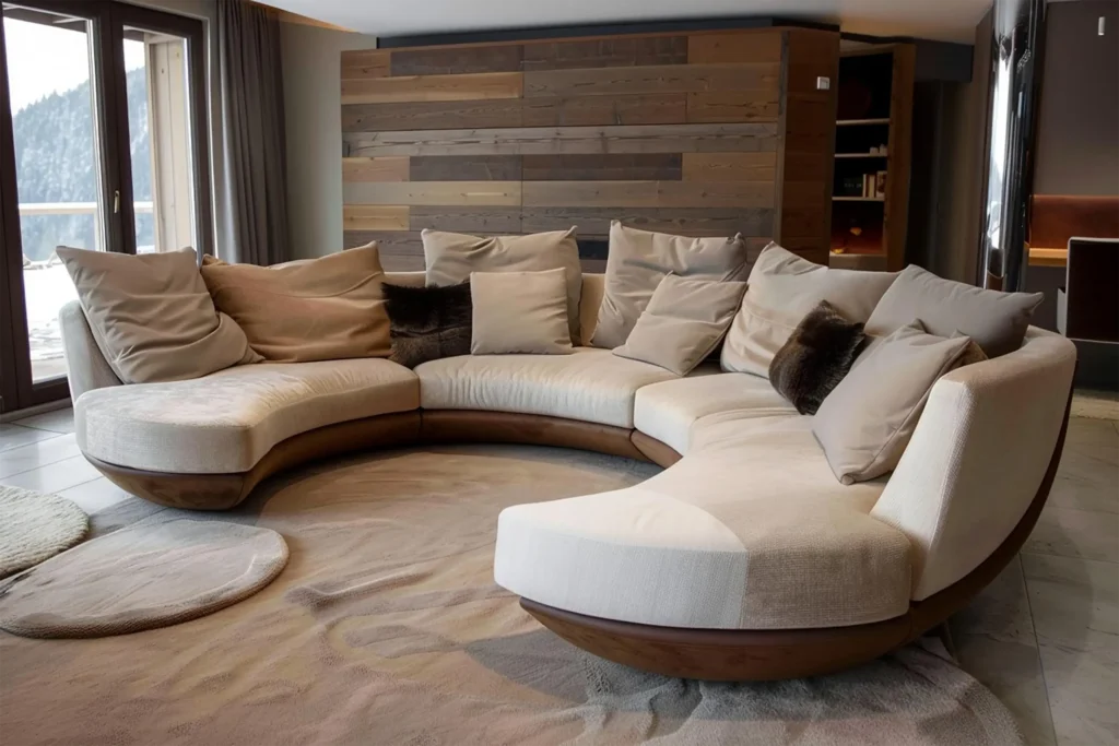 Curved Sofa design - spriha jain