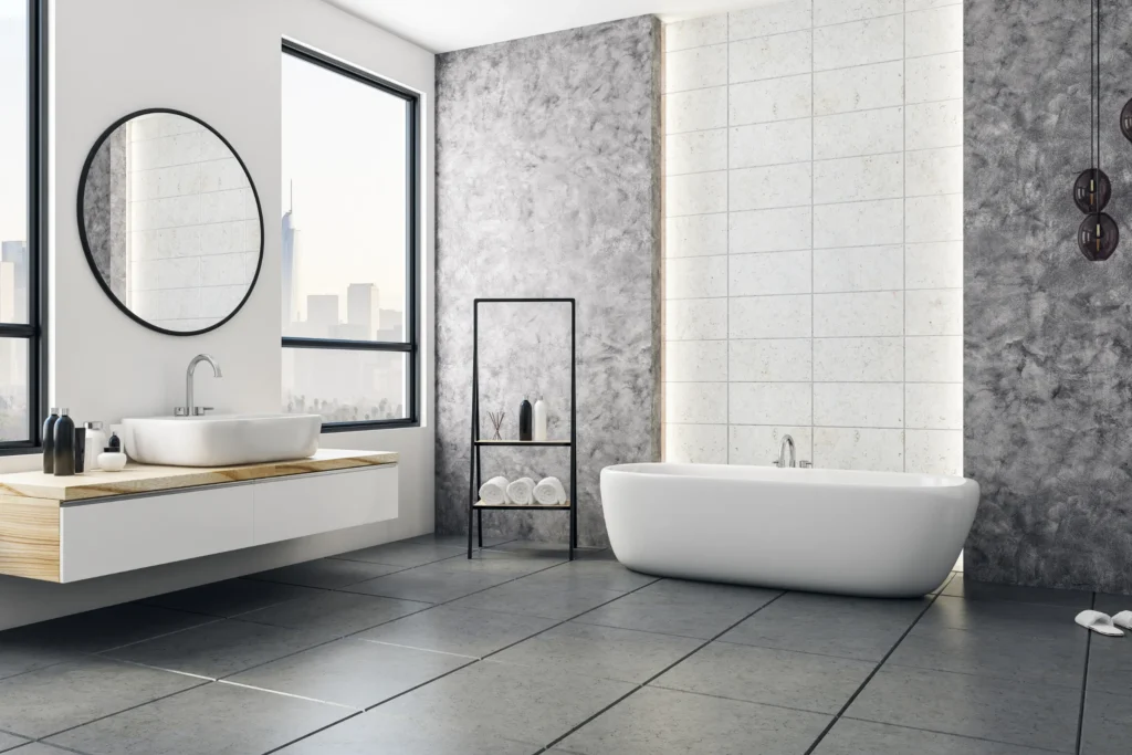 Matte Tiles for bathroom - spriha jain interiors