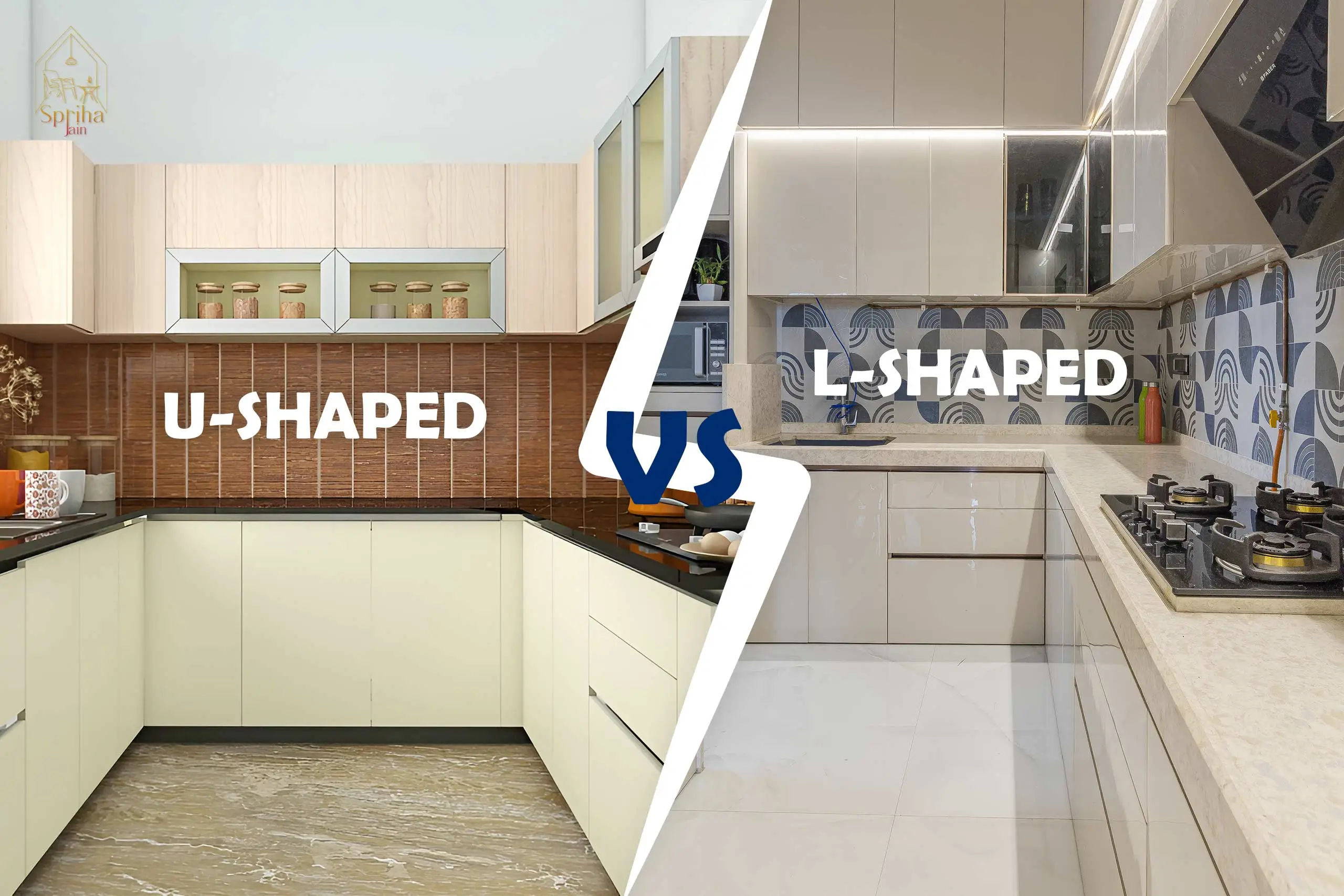 U-Shaped vs L-Shaped Kitchen designs