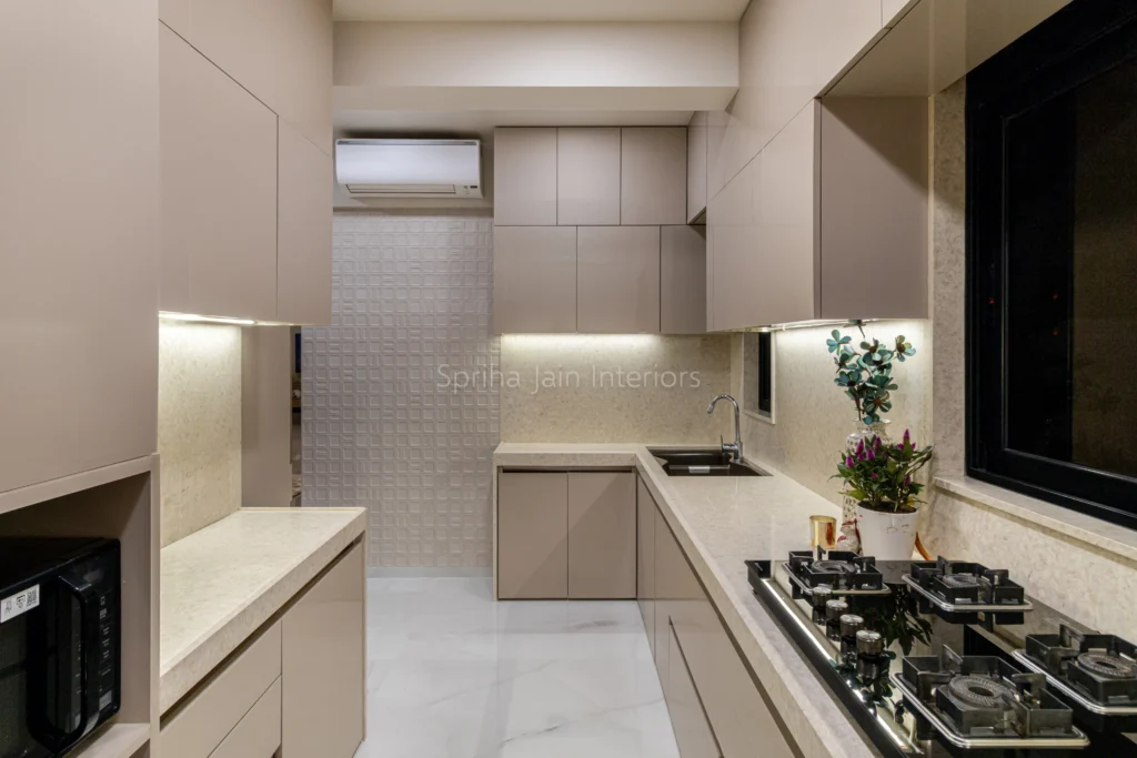 Kitchen layout designs - spriha jain interiors