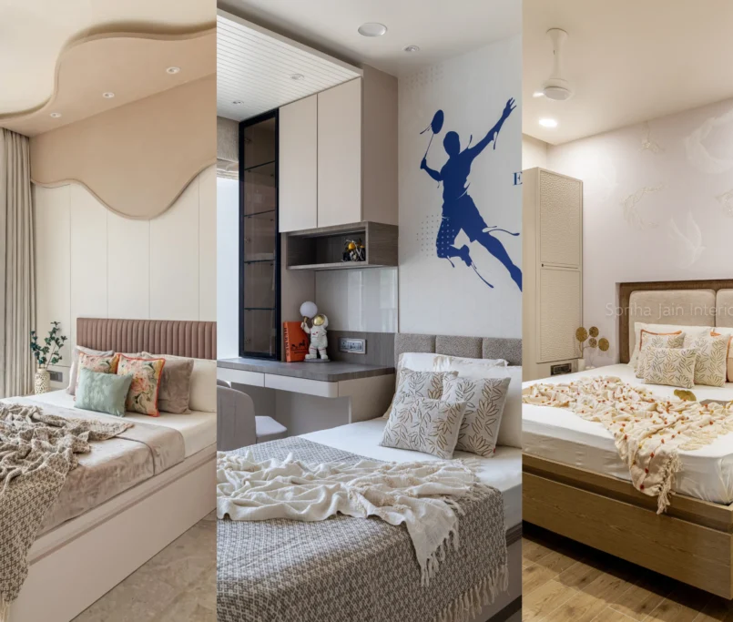 Bedroom Wall Design Based on the Room Size- spriha jain interiors