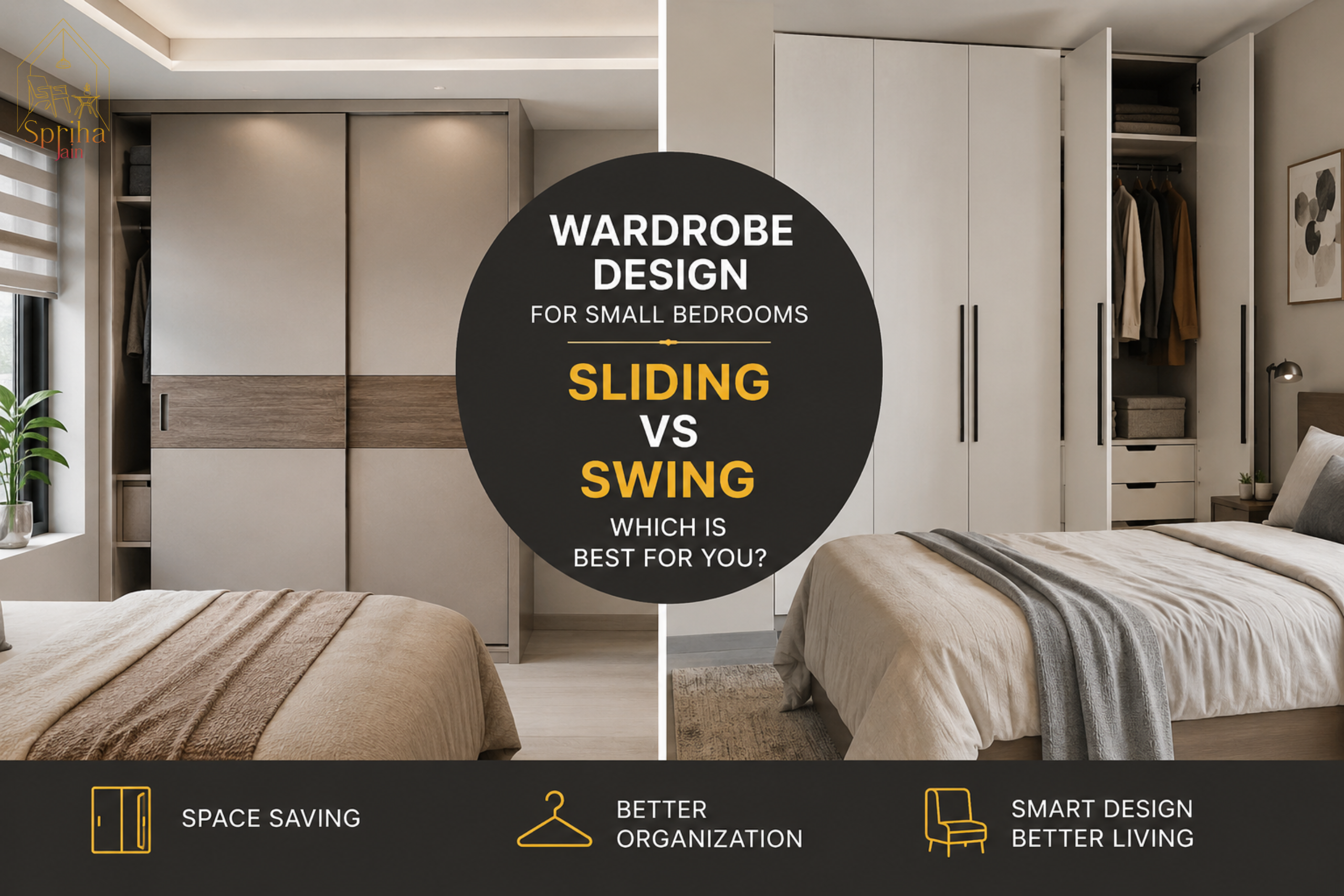 Wardrobe Design for Small Bedrooms: Slide vs Swing Doors