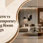 Modern vs Contemporary Living Room Design